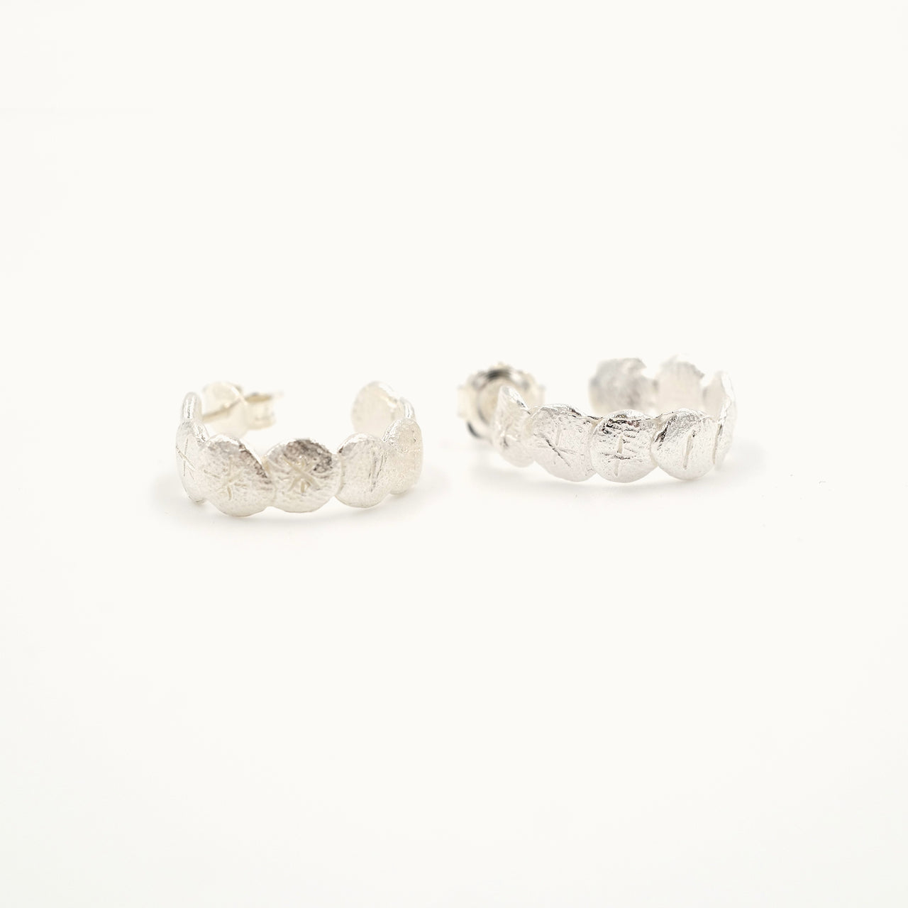 +- HOOP EARRINGS SILVER by CRISTINA JUNQUERO
