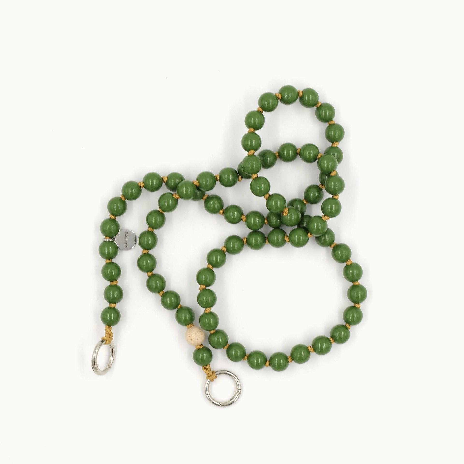 OLIVE CROSSBODY BEADS CHAIN by UPBEADS